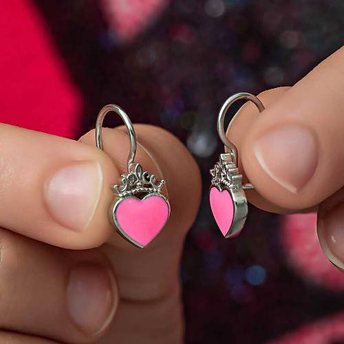 G�m�� Pembe Kalp Sallant�l� �ocuk K�pe