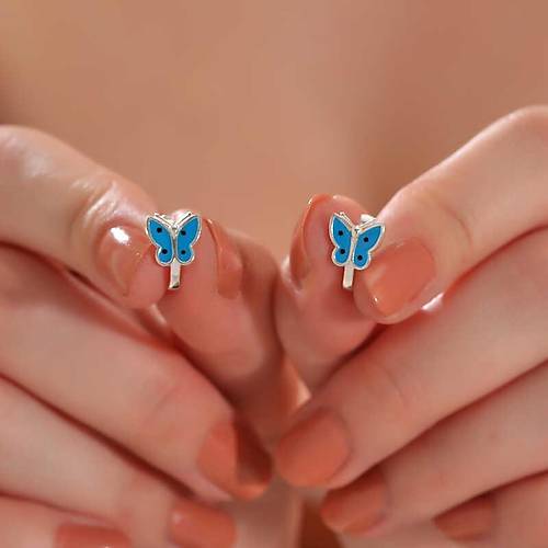 G�m�� Mavi Kelebek �ocuk K�pesi