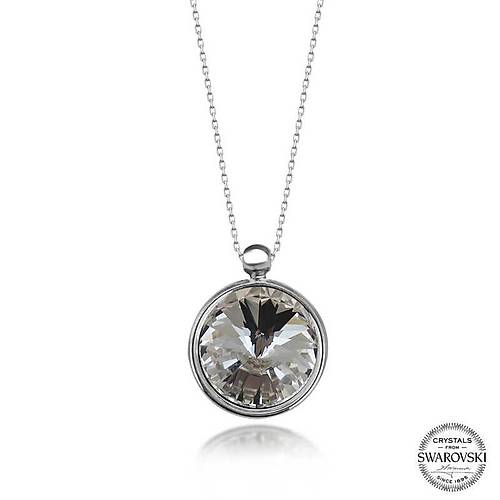 Swarovski Crystal Ta�l� �er�eveli G�m�� Kad�n Kolye