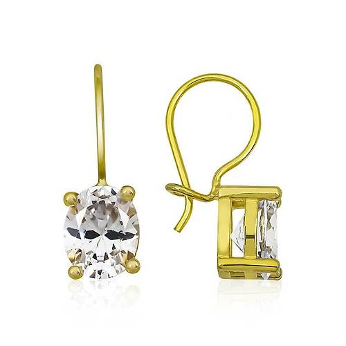 G�m�� Gold Sallant�l� Oval Damla K�pe