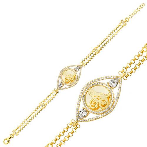 Gm Gold Kaplama Tural Kadn Bileklik