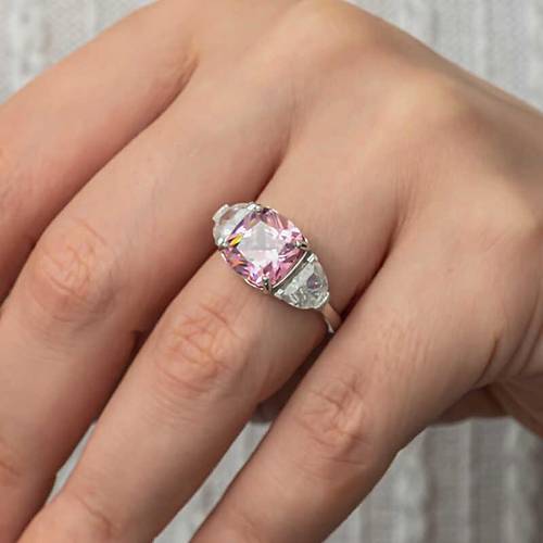 G�m�� Pembe Zirkon Ta�l� Kad�n Y�z�k