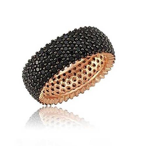 G�m�� 5 S�ra Siyah Tamtur Bayan Alyans Y�z�k