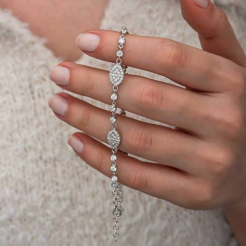 Gm Zirkon Tal Mekik Kadn Bileklik