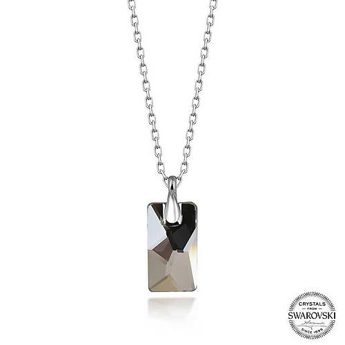 Swarovski Crystal Ta�l� Baget G�m�� Kad�n Kolye