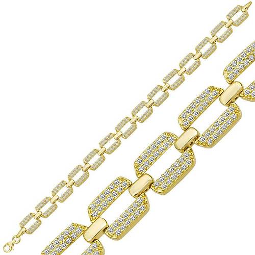 Gm Gold Zirkon Tal Kadn Bileklik