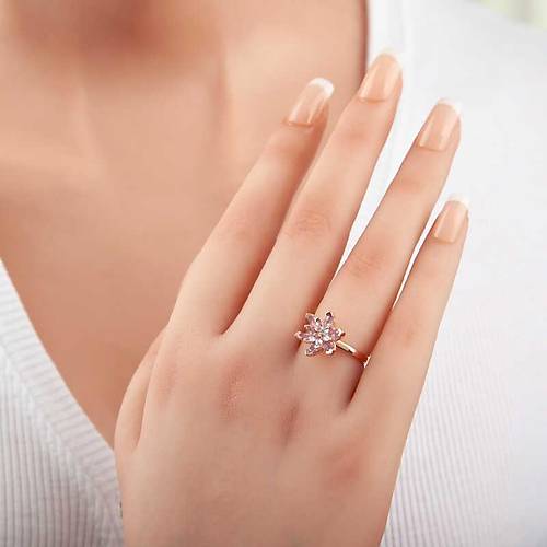 G�m�� Rose Lila Ta�l� Lotus �i�e�i Kad�n Y�z�k