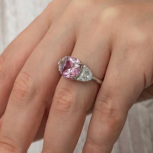 G�m�� Pembe Zirkon Ta�l� Kad�n Y�z�k