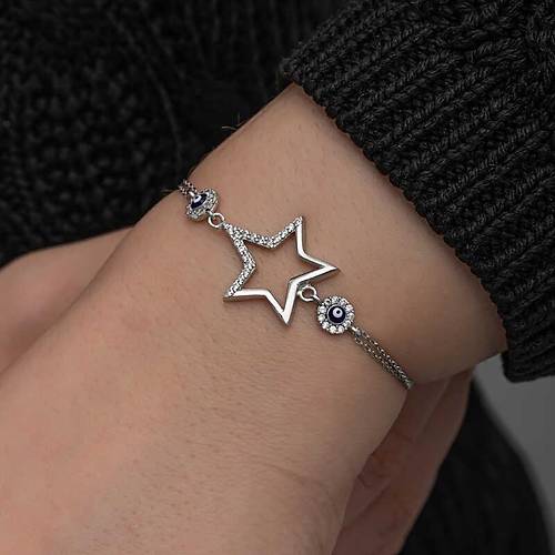 G�m�� Y�ld�z Nazarl� Kad�n Bileklik