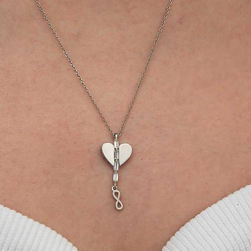 G�m�� Kalpli Sonsuzluk Kad�n Kolye