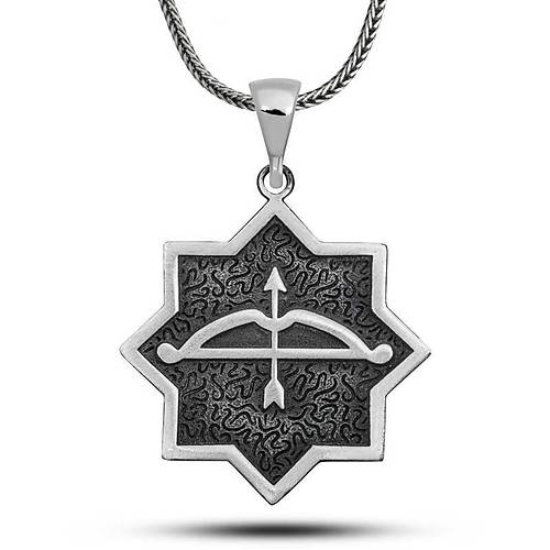 G�m�� Ok Yay ��lemeli Sekizgen Tasar�m Kolye