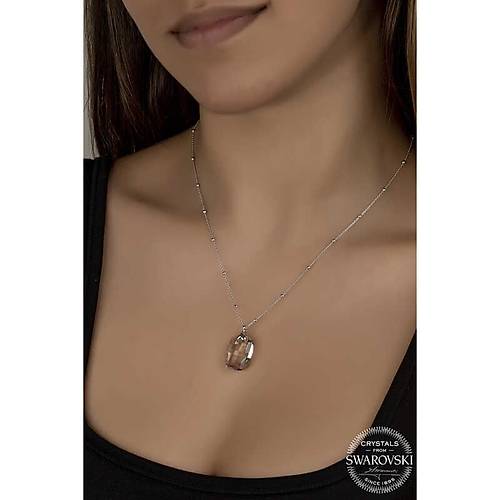 Swarovski Crystal Tal Top Zincir Baget Gm Kadn Kolye
