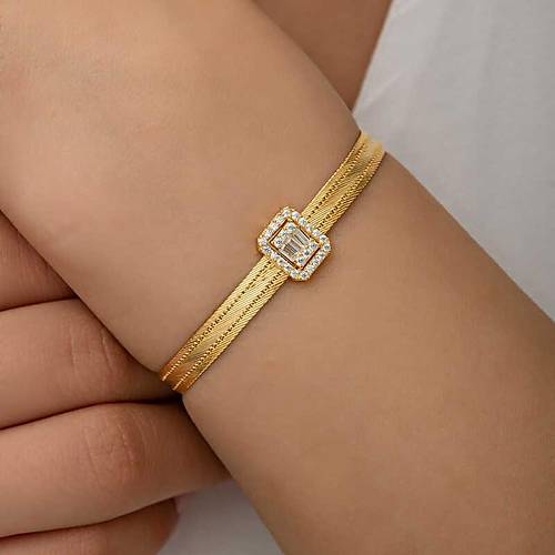 G�m�� Gold Baget Ta�l� Trabzon Has�r Kad�n Bileklik