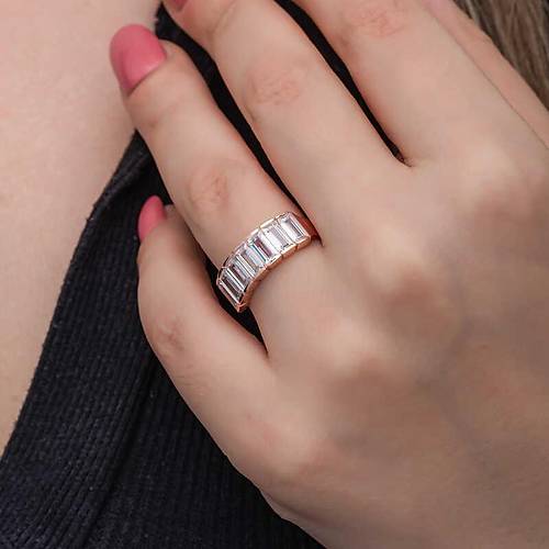 G�m�� Rose Baget  Beyaz Ta�l� Kad�n Y�z�k