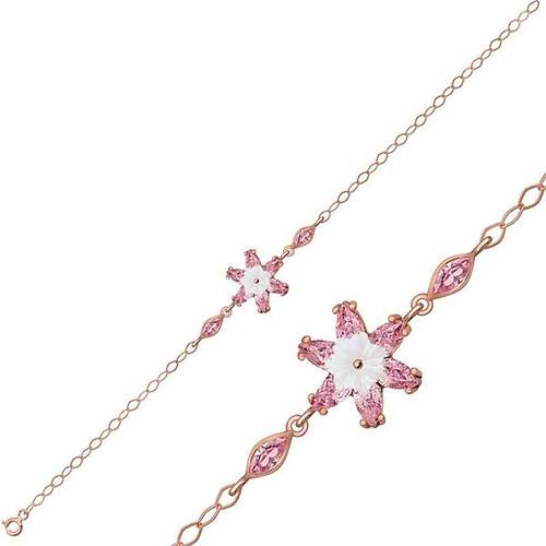Gm Rose Pembe Lotus iei Bileklik