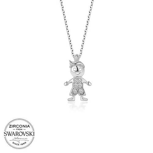 Swarovski Tal Gm ocuk Bayan Kolye