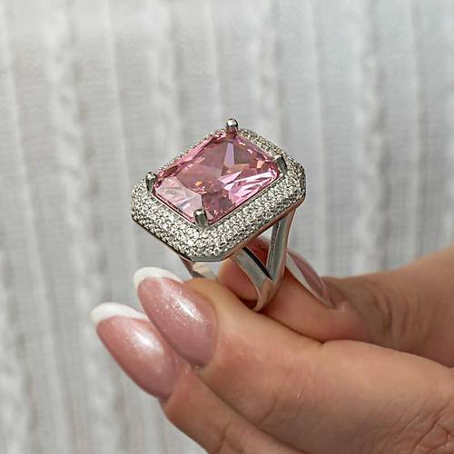 G�m�� Pembe Zirkon Ta�l� Kad�n Y�z�k