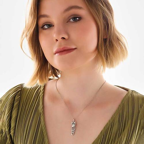 G�m�� Kaplan Fig�rl� Kad�n Kolye