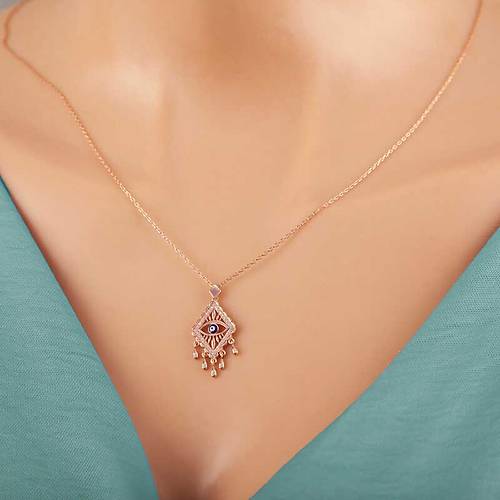 G�m�� Rose Nazarl� G�z Kolye