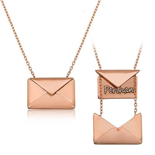 G�m�� Sevgiliye Mektup Bayan Kolye