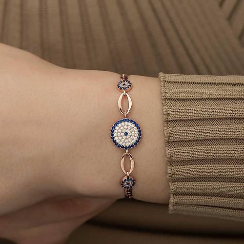 G�m�� Rose Nazar Boncuklu Bileklik