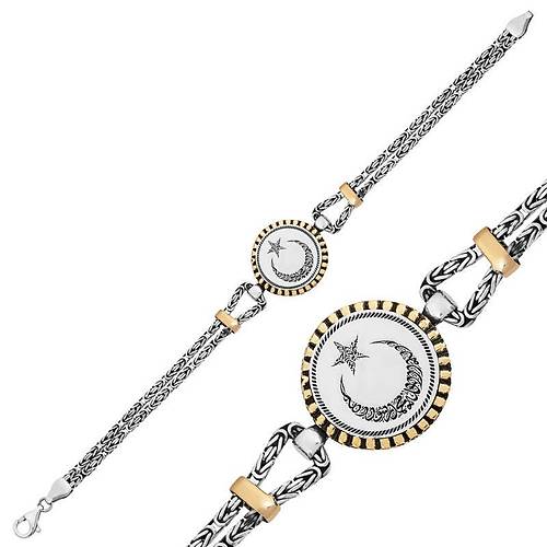 G�m�� Ay Y�ld�z Erkek Bileklik