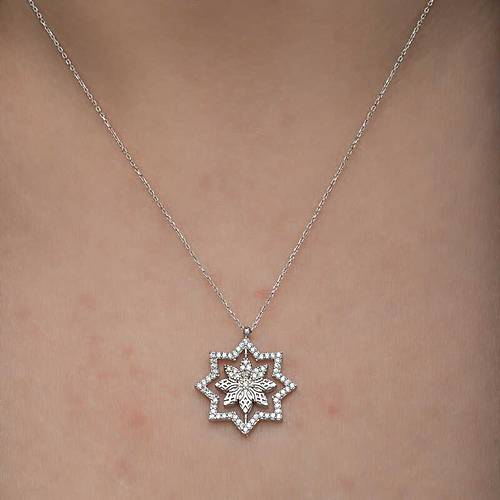 G�m�� Kar Tanesi Kad�n Kolye
