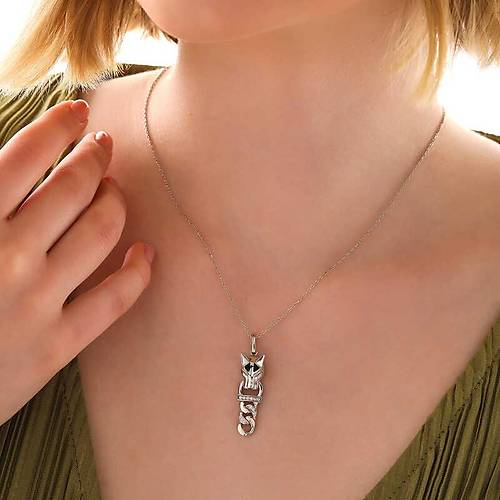 G�m�� Kaplan Fig�rl� Kad�n Kolye