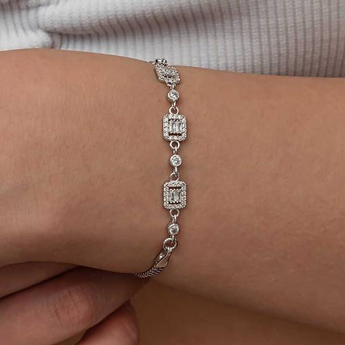 G�m�� ��l� Baget Ta�l� Kad�n Bileklik