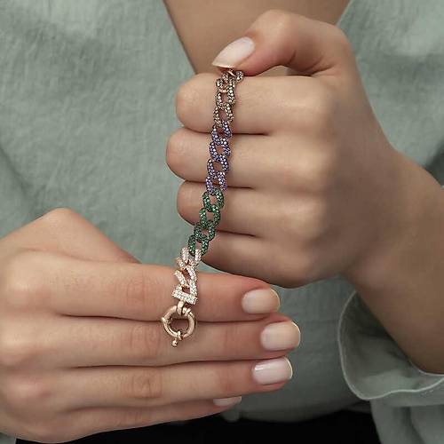 G�m�� Renkli Ta�l� Gurmet Bayan Bileklik