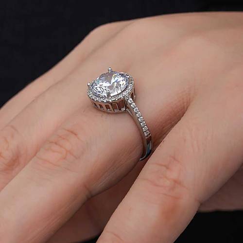 G�m�� Yuvarlak Mont�r Tek Ta� Kad�n Y�z�k