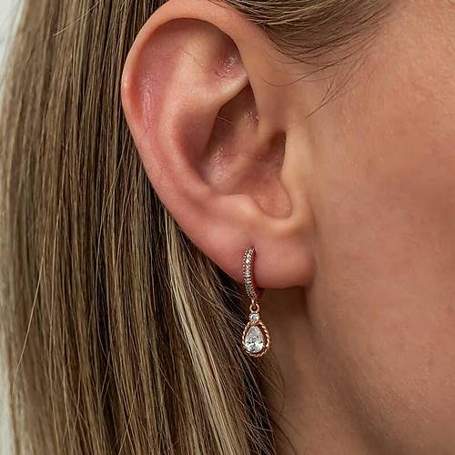 G�m�� Sallant�l� Rose Damla Kad�n K�pe