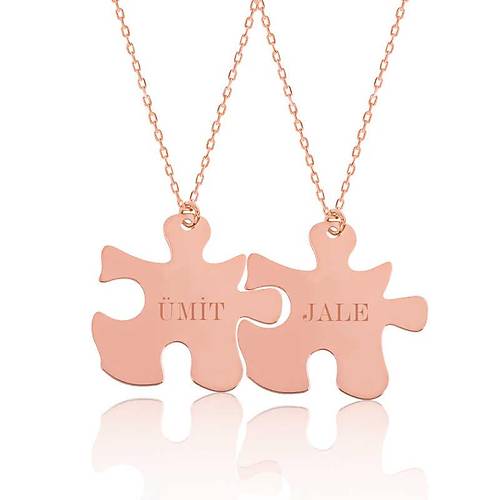 Gm Rose Kiiye zel Puzzle simli Kolye