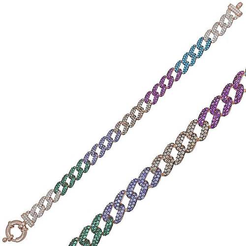 G�m�� Renkli Ta�l� Gurmet Bayan Bileklik