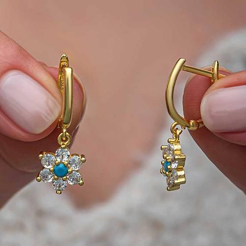Gm Mavi Tal Gold iek Kadn Kpe