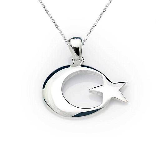 Gm Ay Yldz Bayrak Kolye