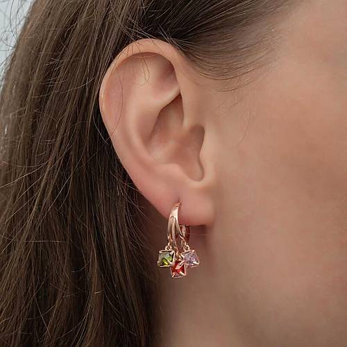 G�m�� Sallant�l� Mix Ta�l� Halka Kad�n K�pe