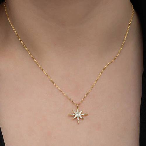 Gm Gold Kutup Yldz Kadn Kolye