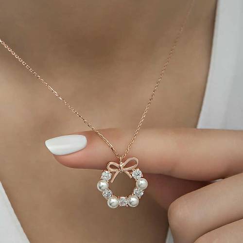 G�m�� Rose �nci Kurdele Kad�n Kolye