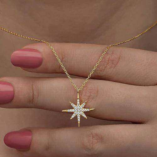 Gm Gold Kutup Yldz Kadn Kolye