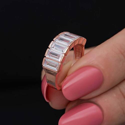 G�m�� Rose Baget  Beyaz Ta�l� Kad�n Y�z�k