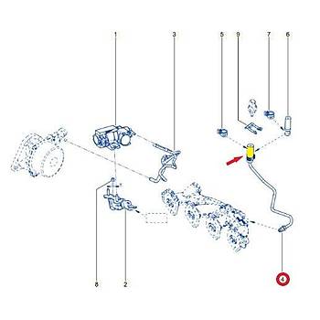 TURBO HORTUMU METAL BORU HAR�� OEM NO.: 223211870R , 223216385R , 6071420104 , 6071420004 , 1412000Q0U,