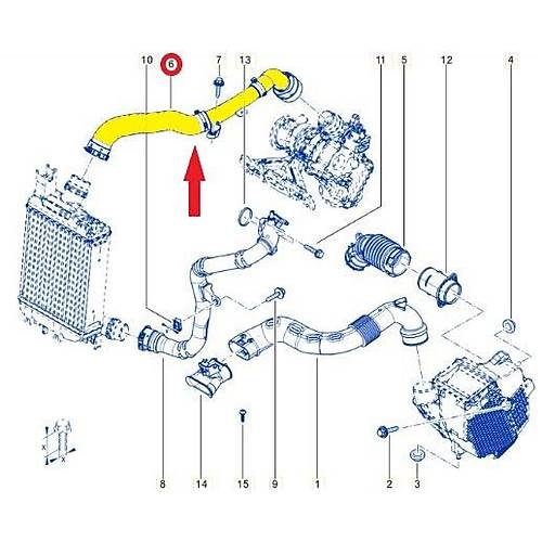 TURBO HORTUMU OEM NO.: 144607725R