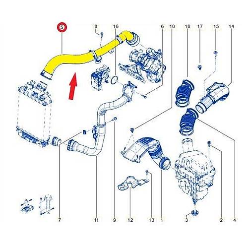 TURBO HORTUMU OEM NO.: 144609120R , 144603740R , 1446000Q4C , 1446000Q3C