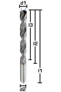 Ø 10,7x90x162 mm - 8xD Karbür Matkap uç, İçten Soğutmalı, 140°, BlueCut