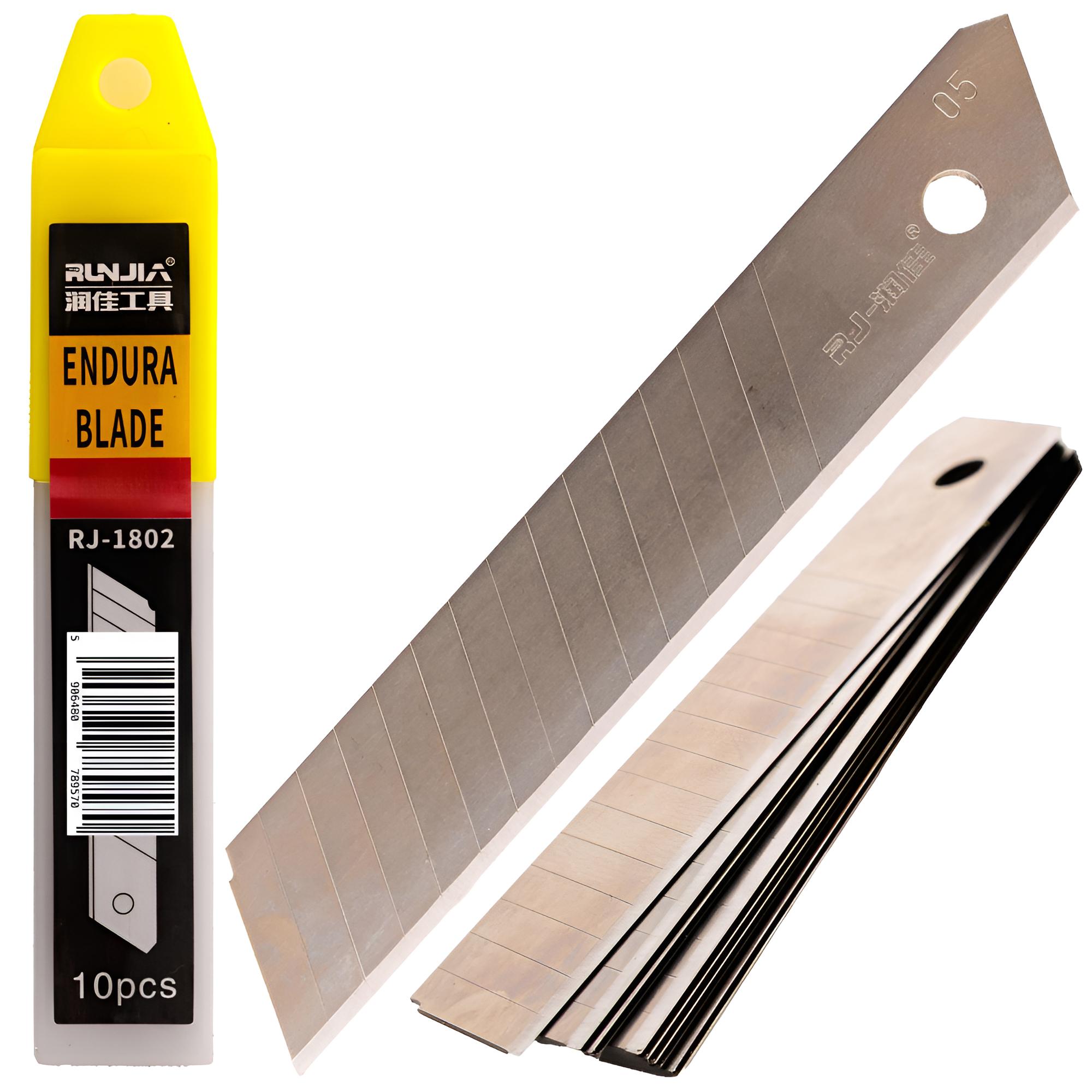 10 x 18 mm maket bıçağı ucu  15 parçalı yedek bıçak (kopar bıçaklar)