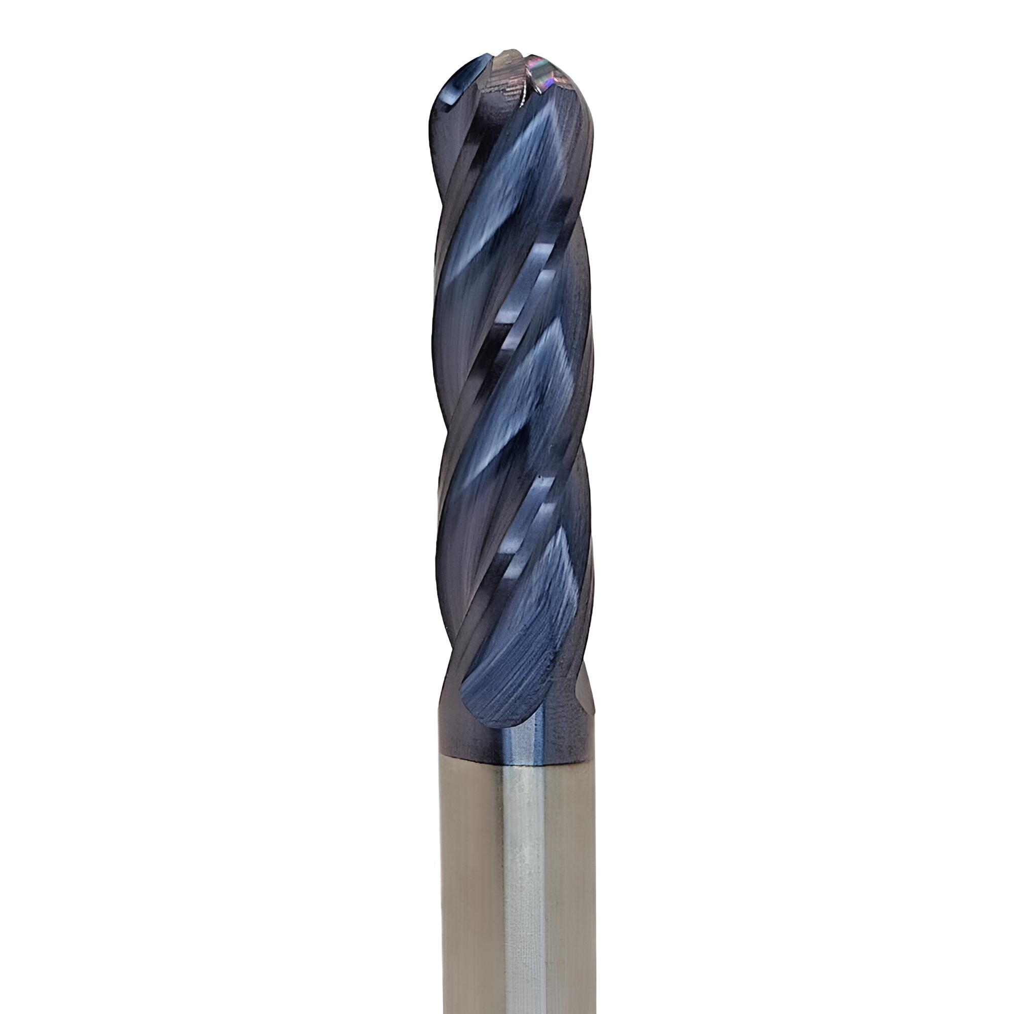 6R3.0 x 30 x 75 - d2=6 mm Küre Karbür Parmak  Freze  30°, Z=4, TiAlN Kaplamalı