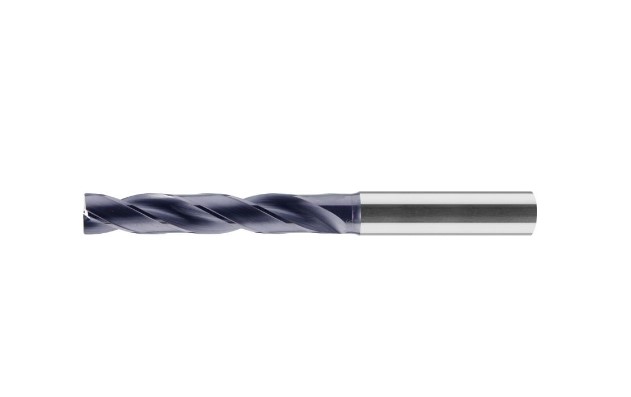Ø 09.00x61x103 mm - 5xD Karbür Matkap Ucu, BlueCut, 180°, Düz Alın, İçten Soğutmalı