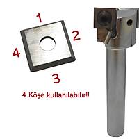 25 mm, d2=12 mm - Freze ucu, Tablo Temizleme Bıçağı, MDF Ahşap frezesi