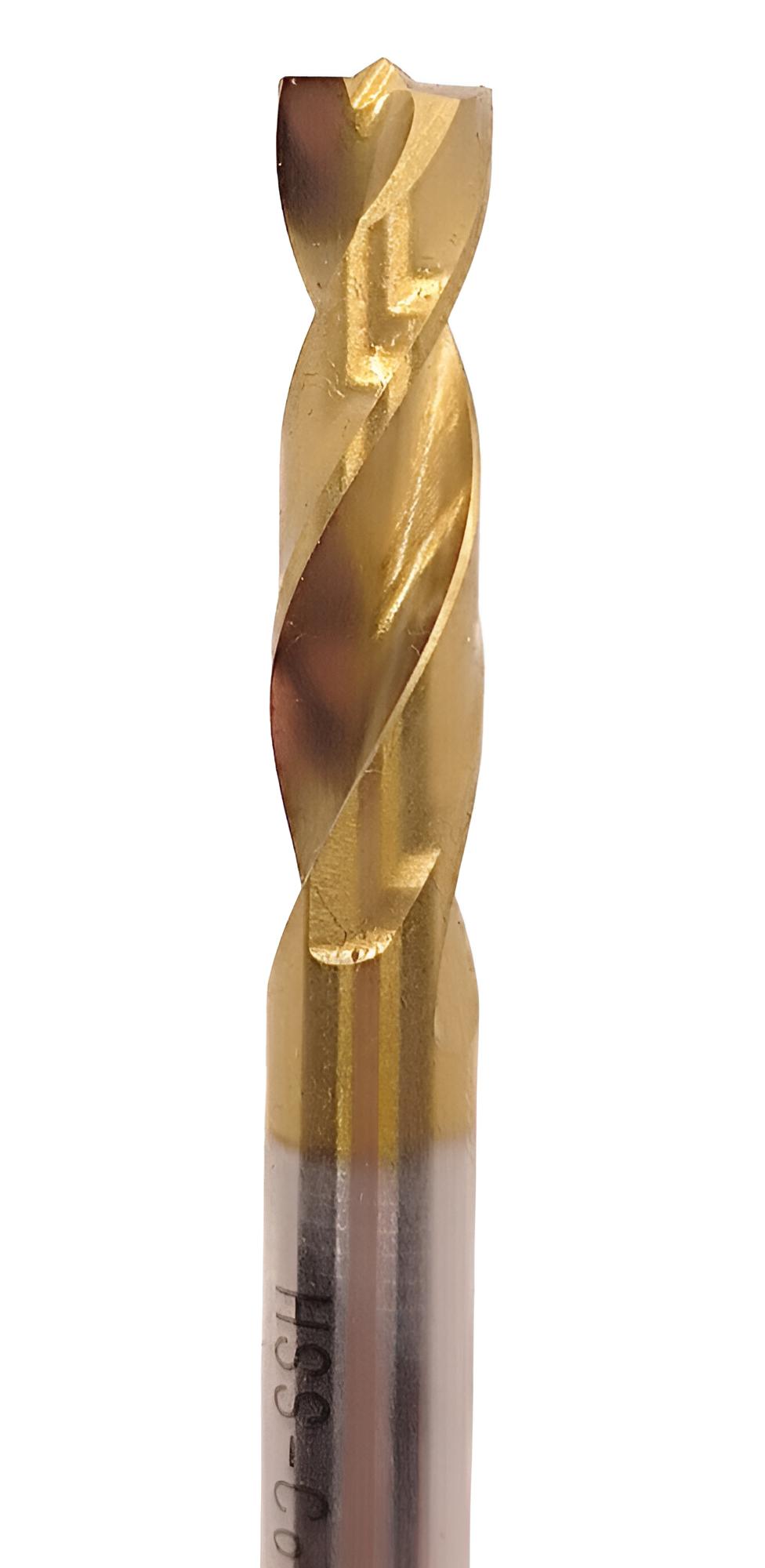 8x44x18 mm Punta Çürütme Matkabı, TIN, HSSE, DIN1412
